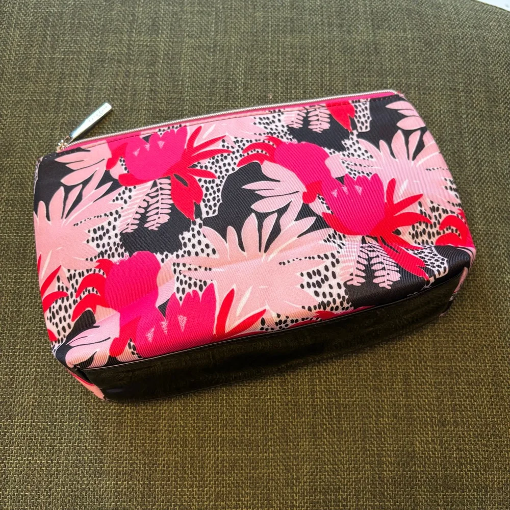 Lancôme Paris Limited Edition Pink Floral Toiletry Travel Bag